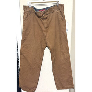 Coleman Men's Utility Canvas Work Pants 38x30 Brown Carpenter